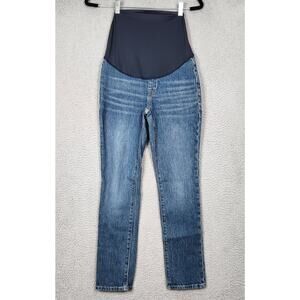 MADEWELL Jeans Womens Size 24 Blue Maternity Over-the-Belly Perfect Vintage Jean